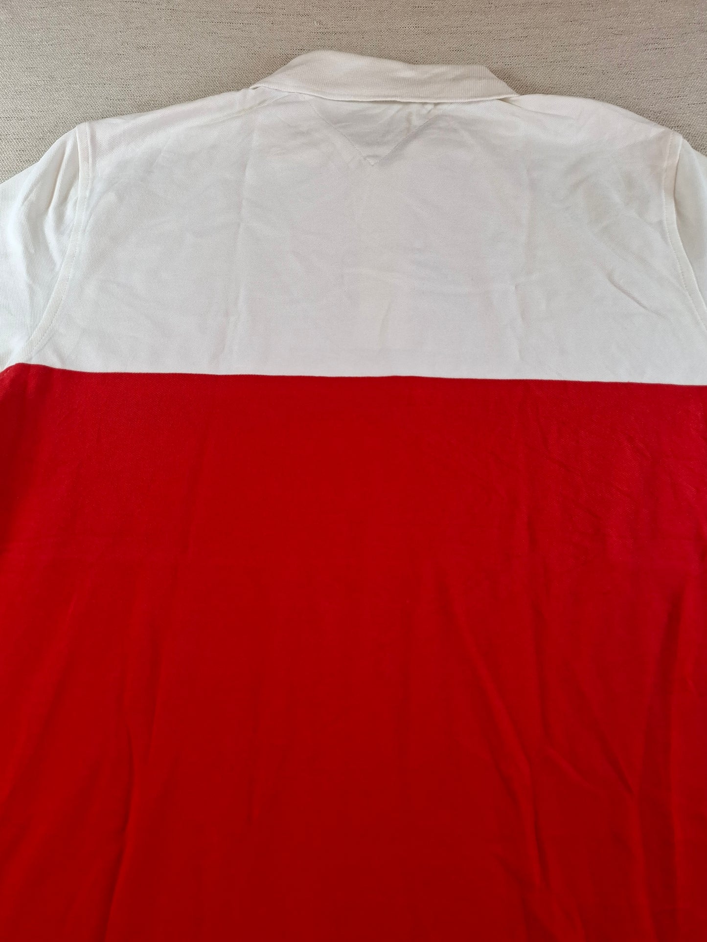 001290 Tommy Hilfiger Polo shirt size M Red/ White/ Blue