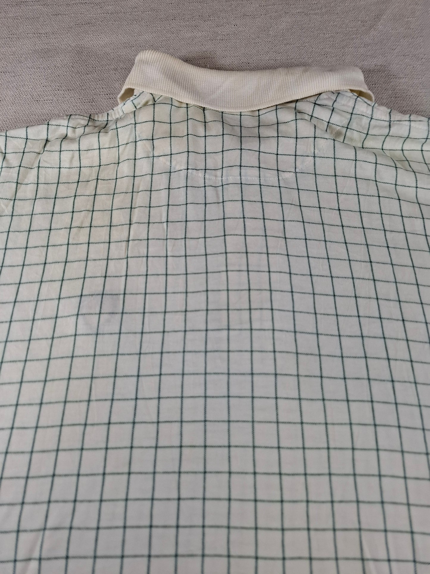 001331 Polo Ralph Lauren Polo shirt size M Beige/ Green checkered