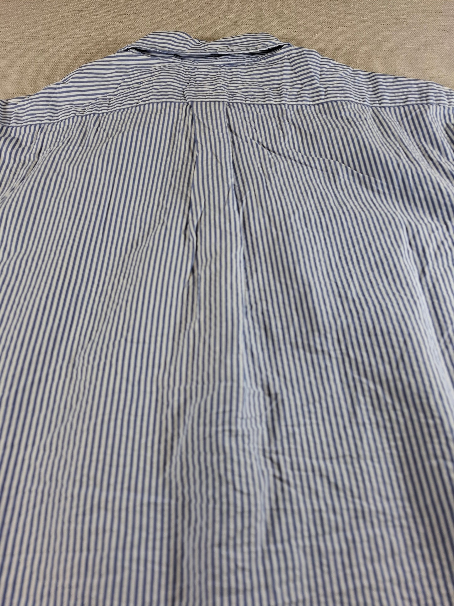 001366 Polo Ralph Lauren Button down shirt – Blue/ white striped, Size L