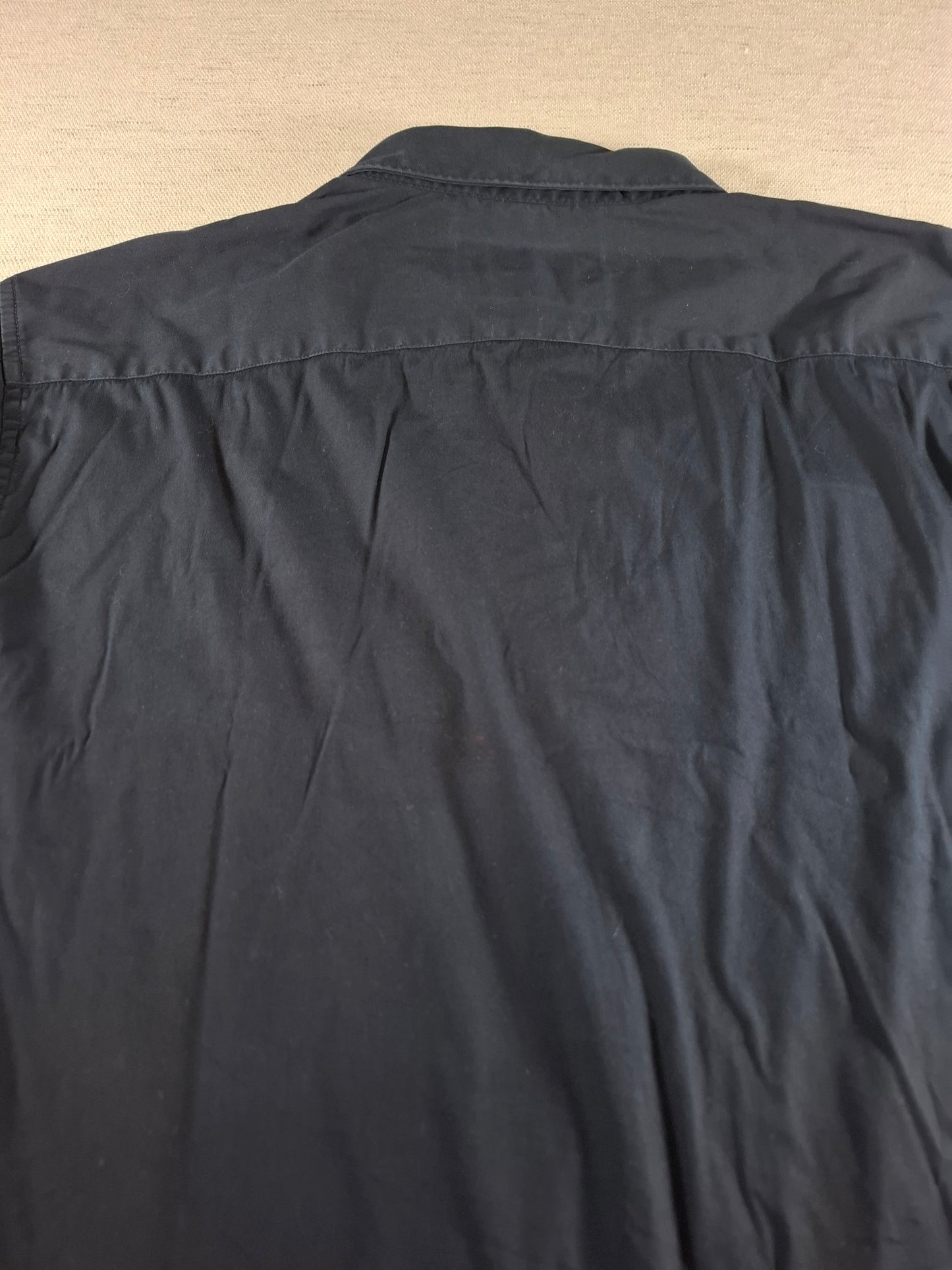 001374 Lacoste Button down shirt – Black, Size FR 46 US 18 1/2