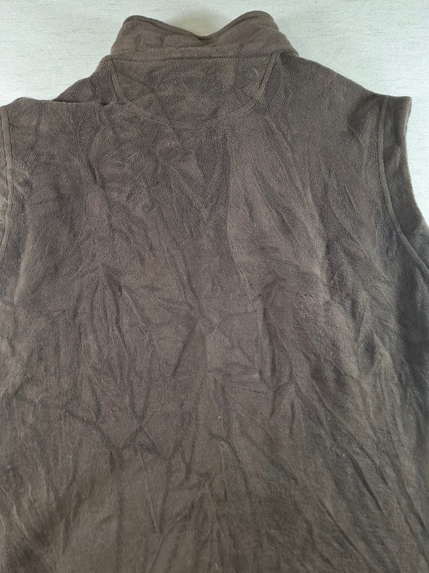 001501 – Patagonia Fleece Vest / Body Warmer – Brown, Size L