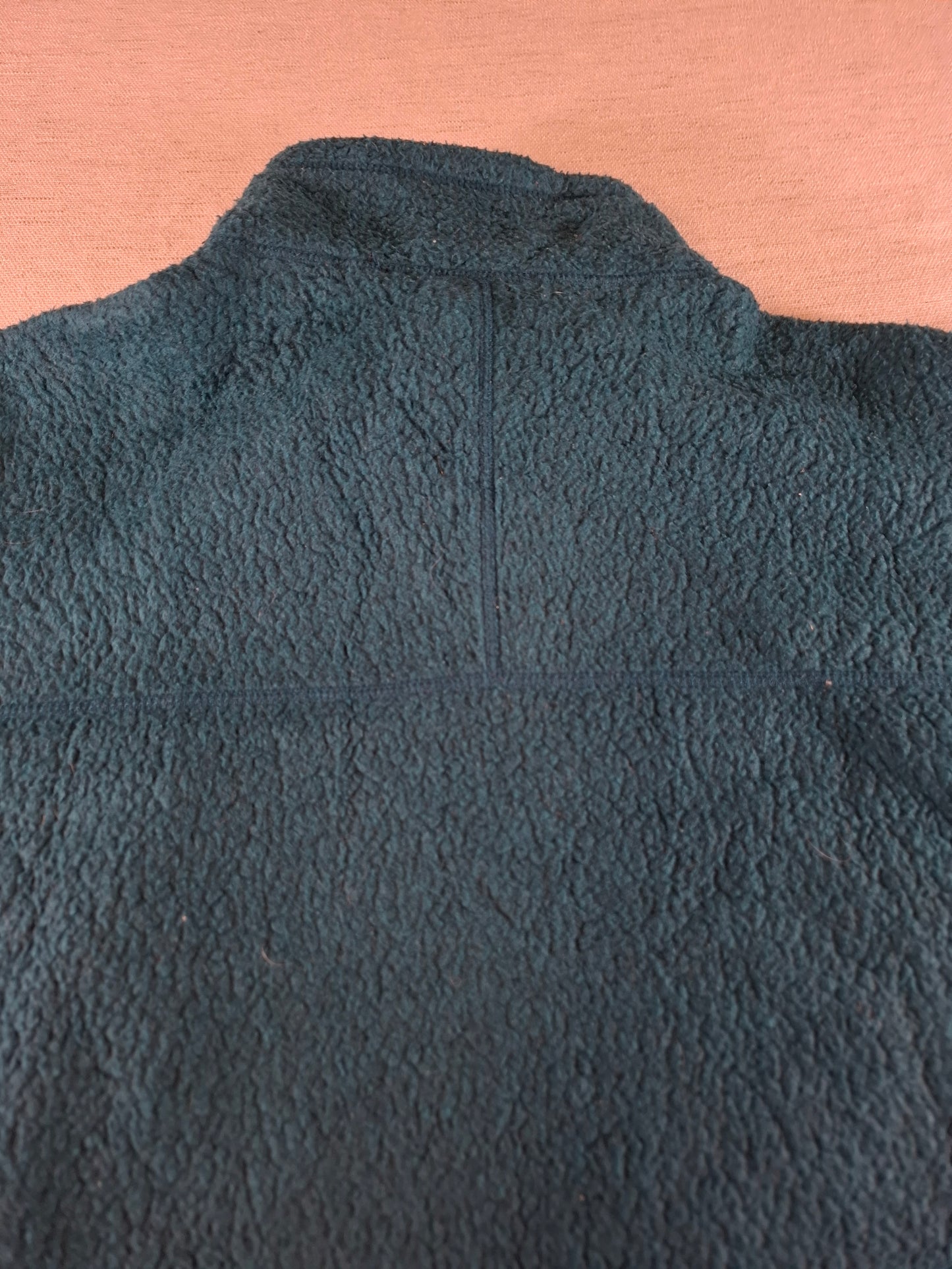 001540 – Patagonia Fleece Jacket (Synchilla) – Cream/Blue, Size XL