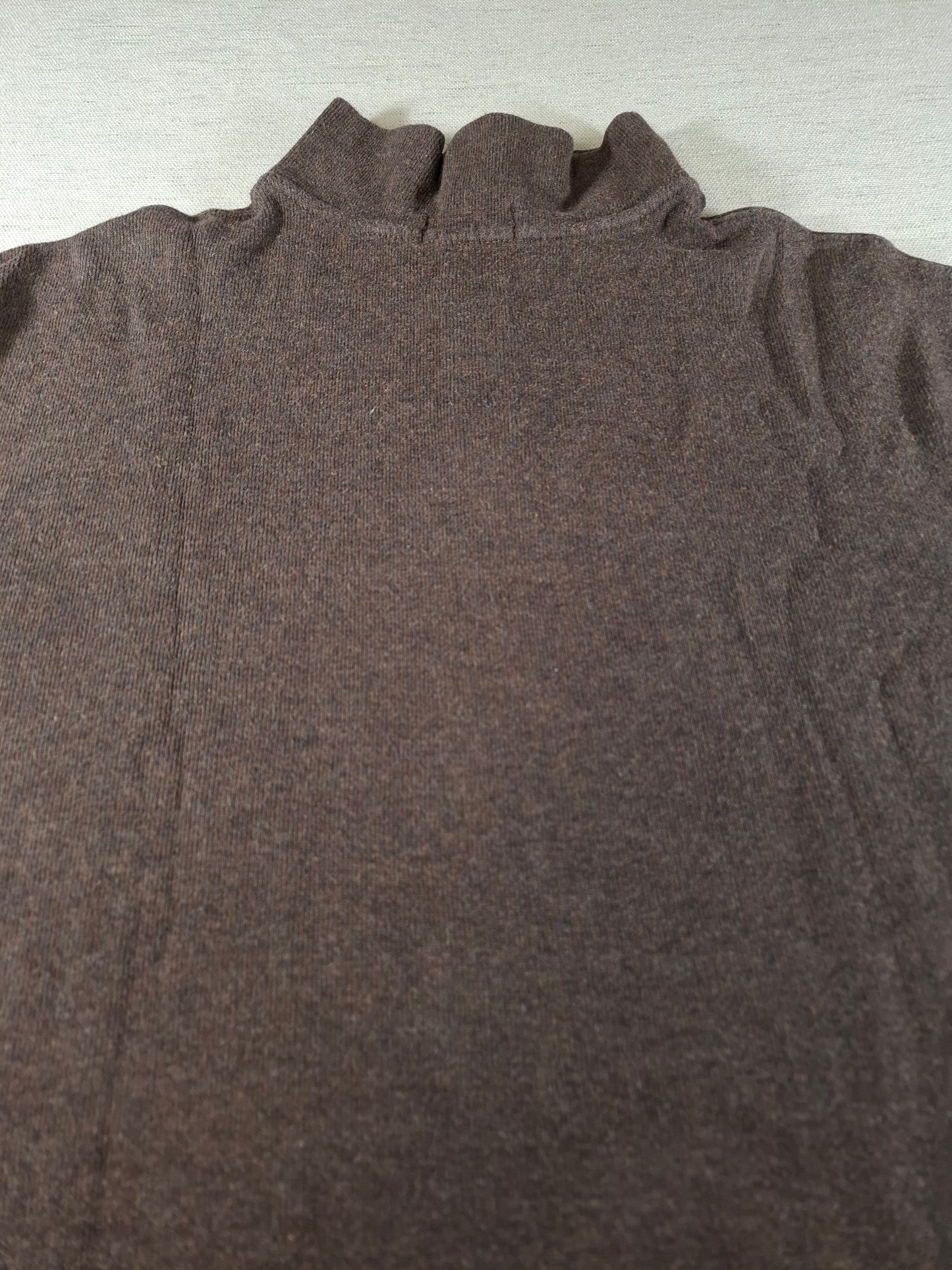 001563 – Polo Ralph Lauren Quarter-Zip Sweater – Brown, Size XXL