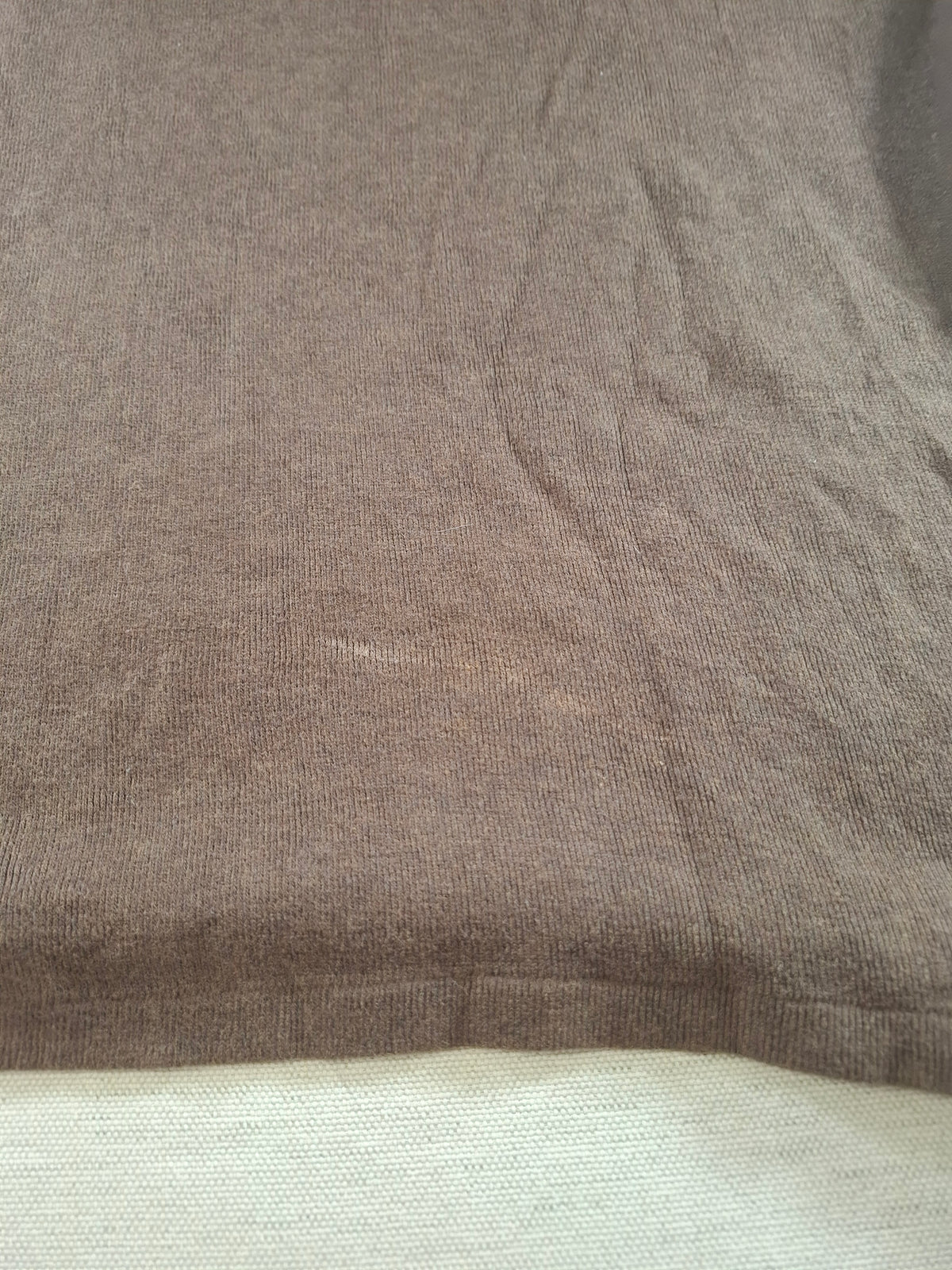 001575 – Polo Ralph Lauren Quarter-Zip Sweater – Brown, Size XXL
