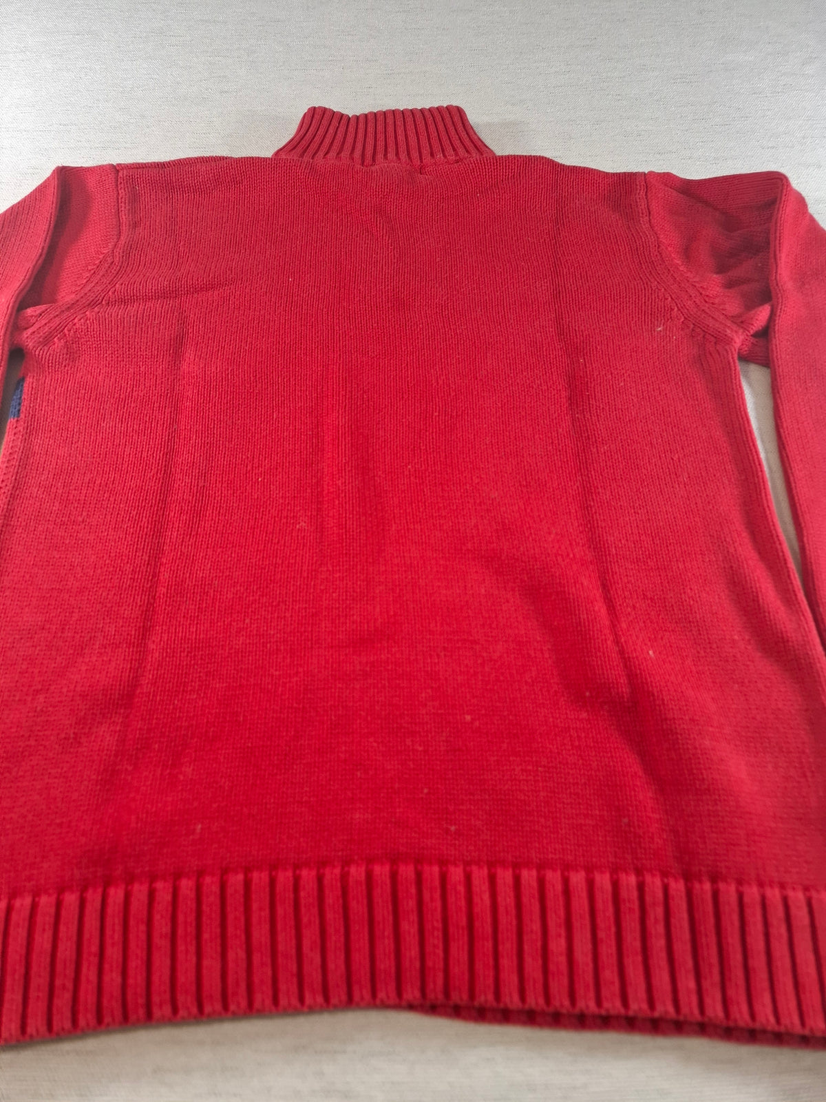 001579 – Polo Ralph Lauren 1/4 Zip Pullover – Red/Blue, Size L