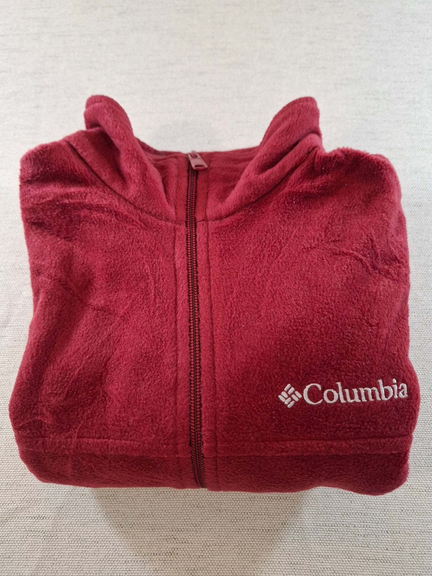 001150 Columbia Fleece size S Burgundy