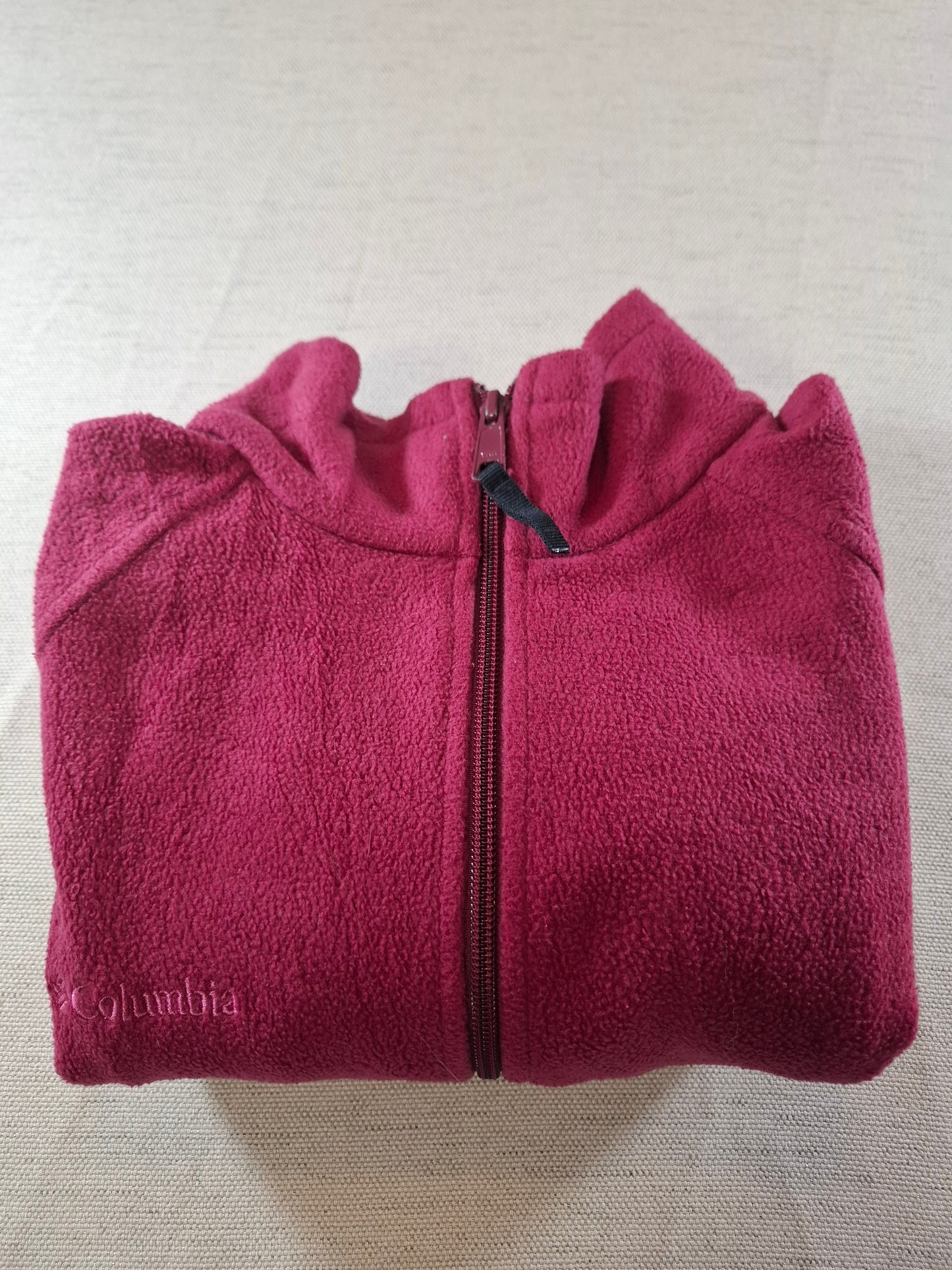 001147 Columbia Fleece size L Burgundy