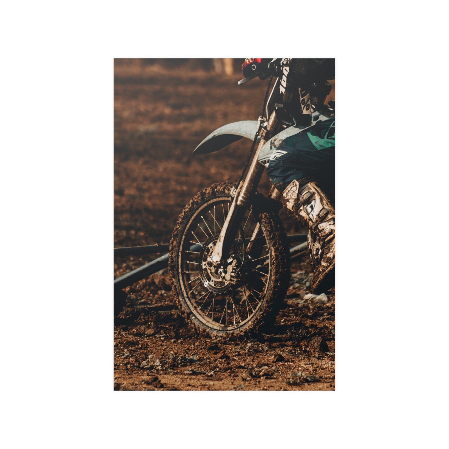 Dirt bike Satin Poster (210gsm)