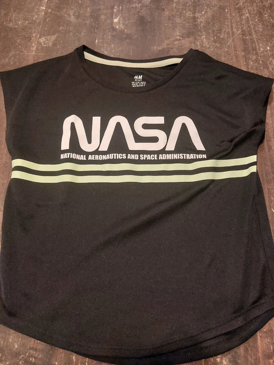 H&M NASA mouwloos shirt maat 140