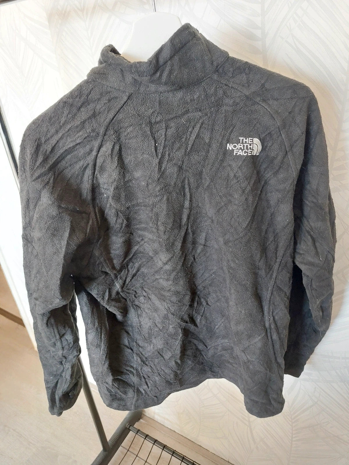 Black North Face Fleece Jacket Women's Large