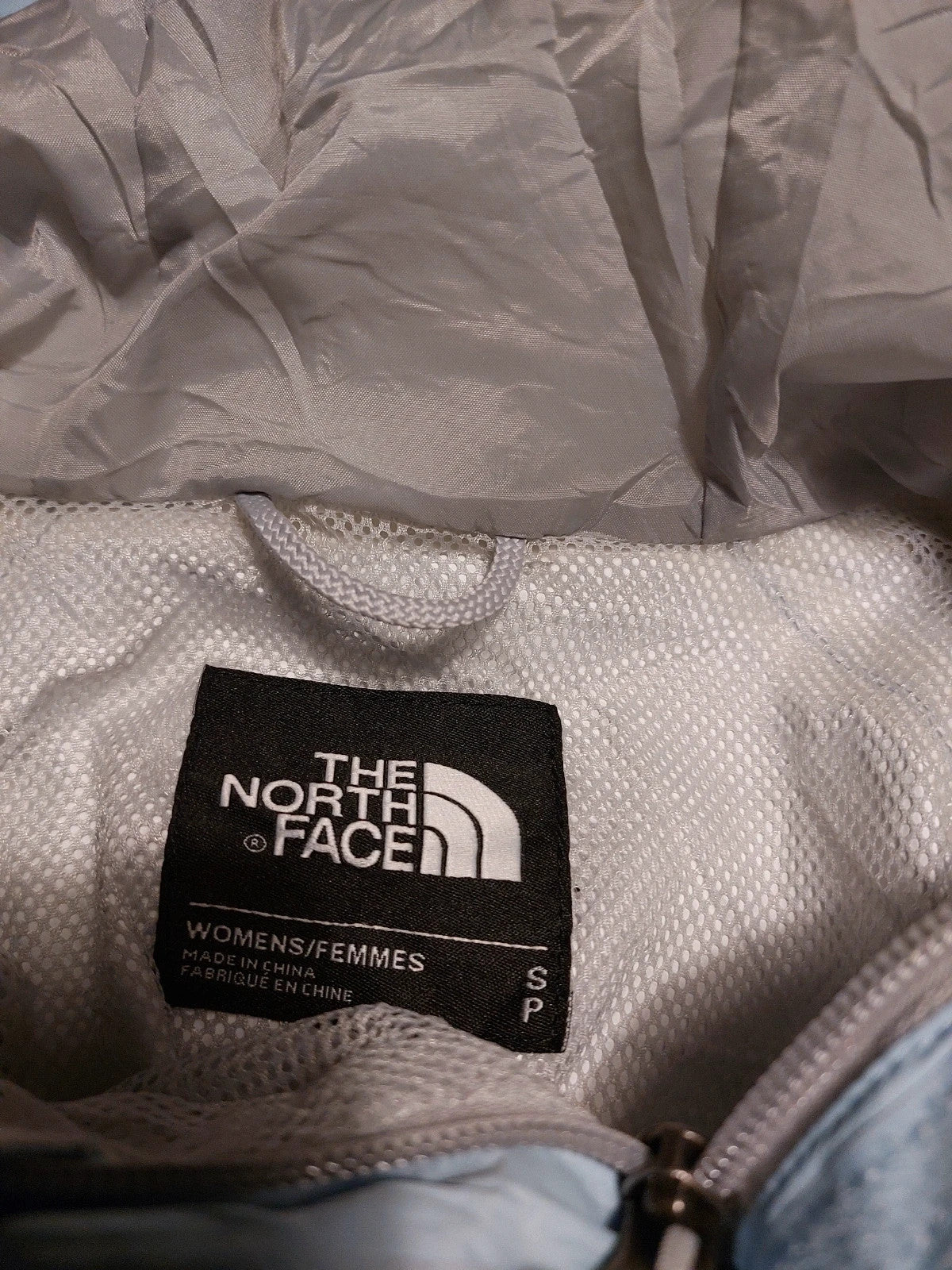 The North Face jas maat S lichtblauw