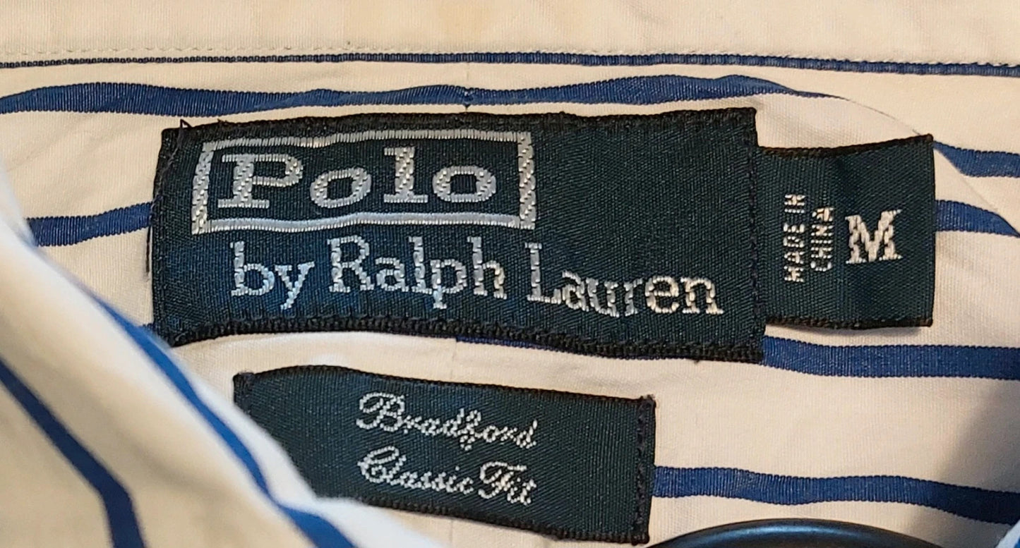 Polo Ralph Lauren overhemd maat M blauw wit