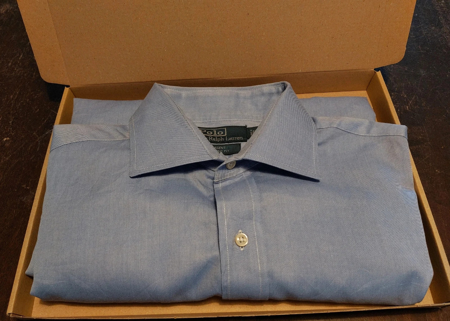 Polo Ralph Lauren overhemd maat 16,5 (L) blauw