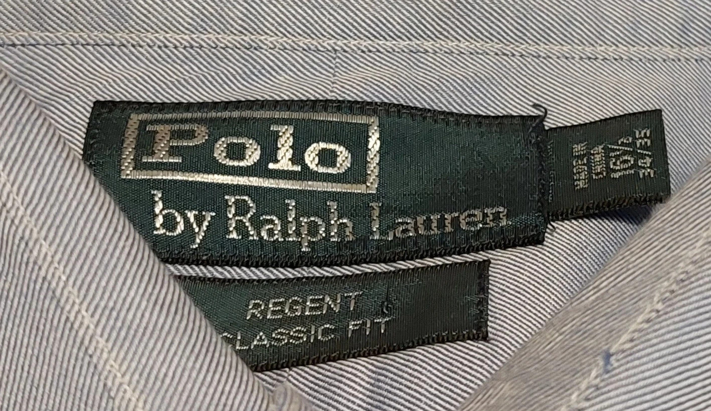 Polo Ralph Lauren overhemd maat 16,5 (L) blauw