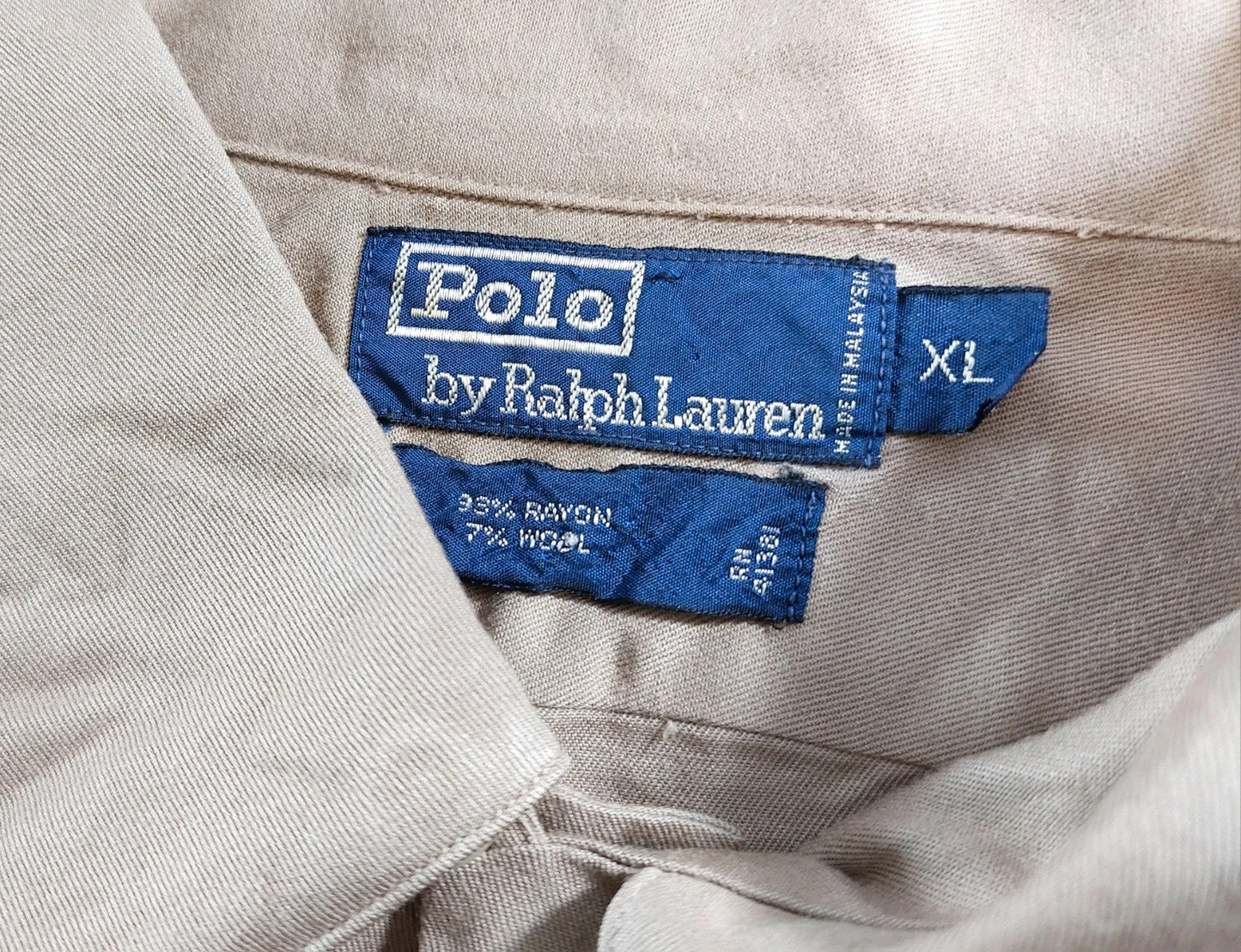 Polo Ralph Lauren overhemd maat XL beige