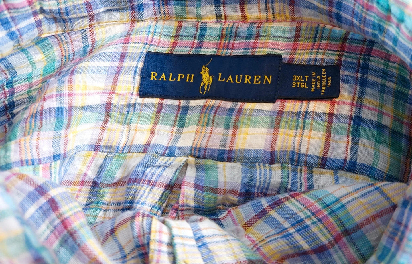 Polo Ralph Lauren overhemd maat 3XL geruit meerkleurig