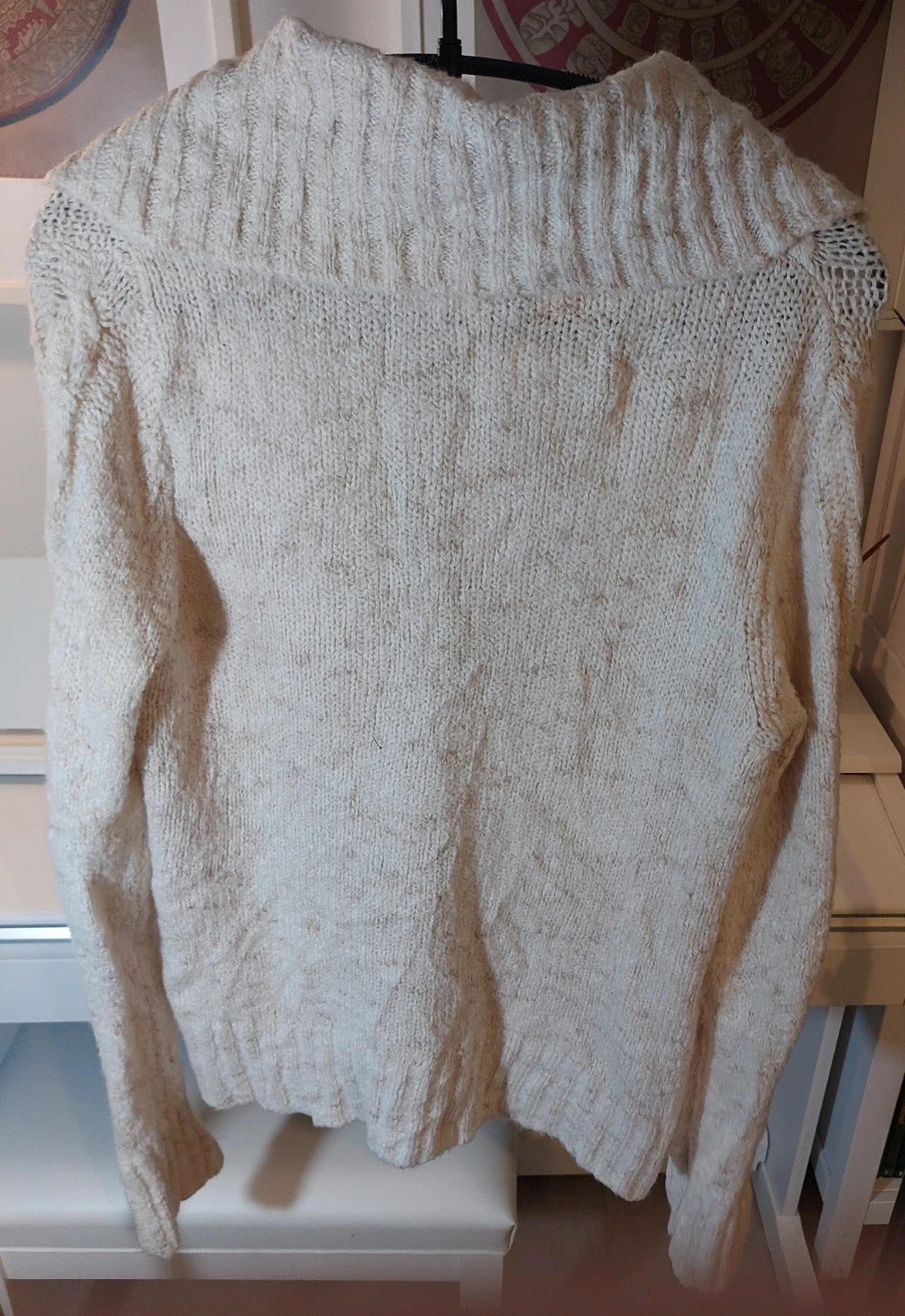 L.L. Bean knitted sweater S white