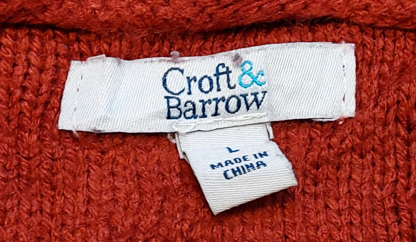 Croft & Barrow knitted sweater L red