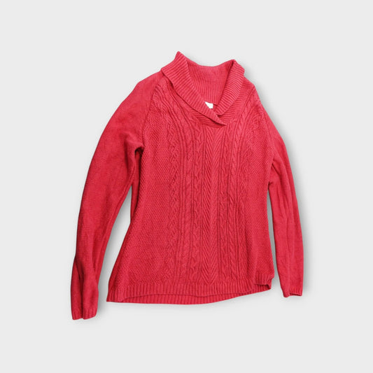 Coldwater Creek knitted sweater M (10-12) red