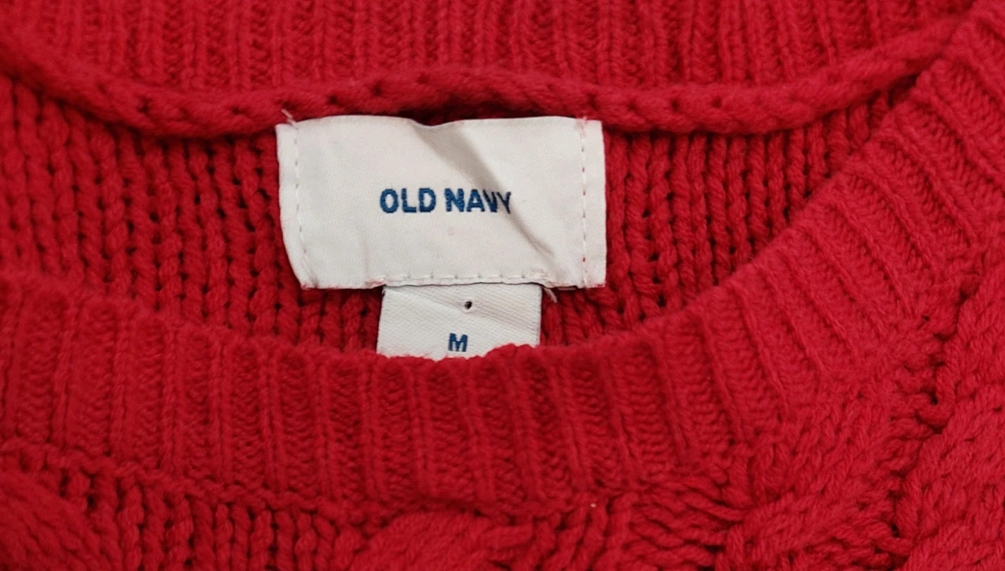 Old Navy knitted sweater M red