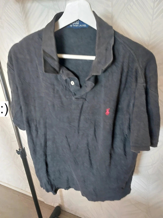 Polo Ralph Lauren - polo donker grijs maat M classic fit