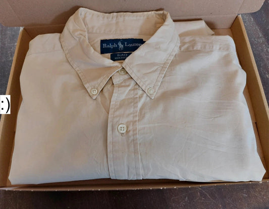 Polo Ralph Lauren overhemd maat L beige