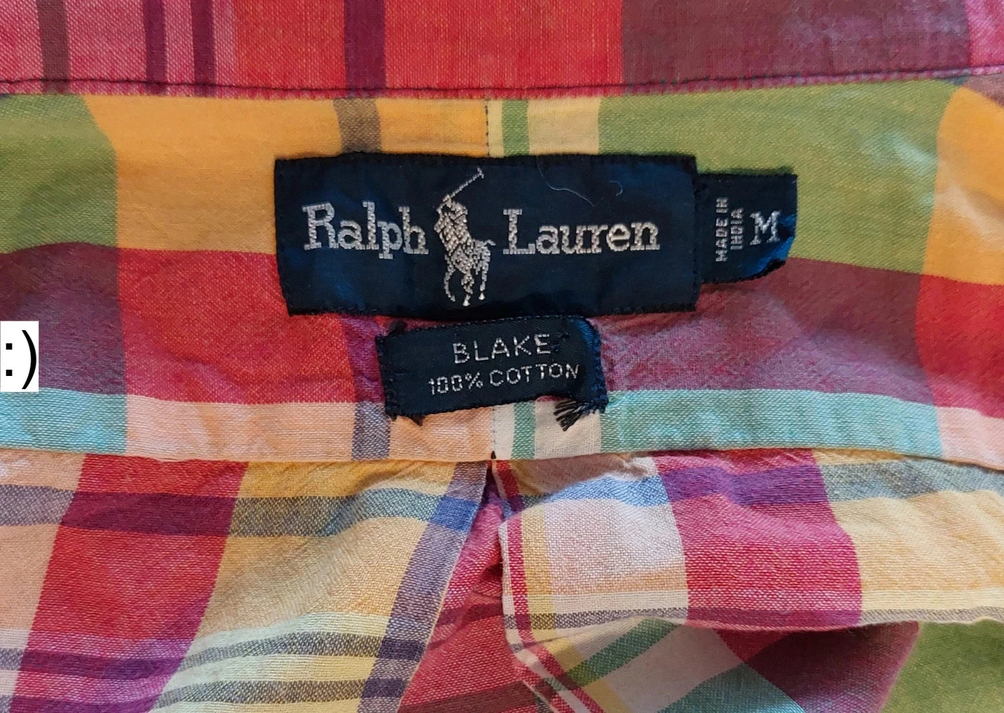 Polo Ralph Lauren shirt size M checkered