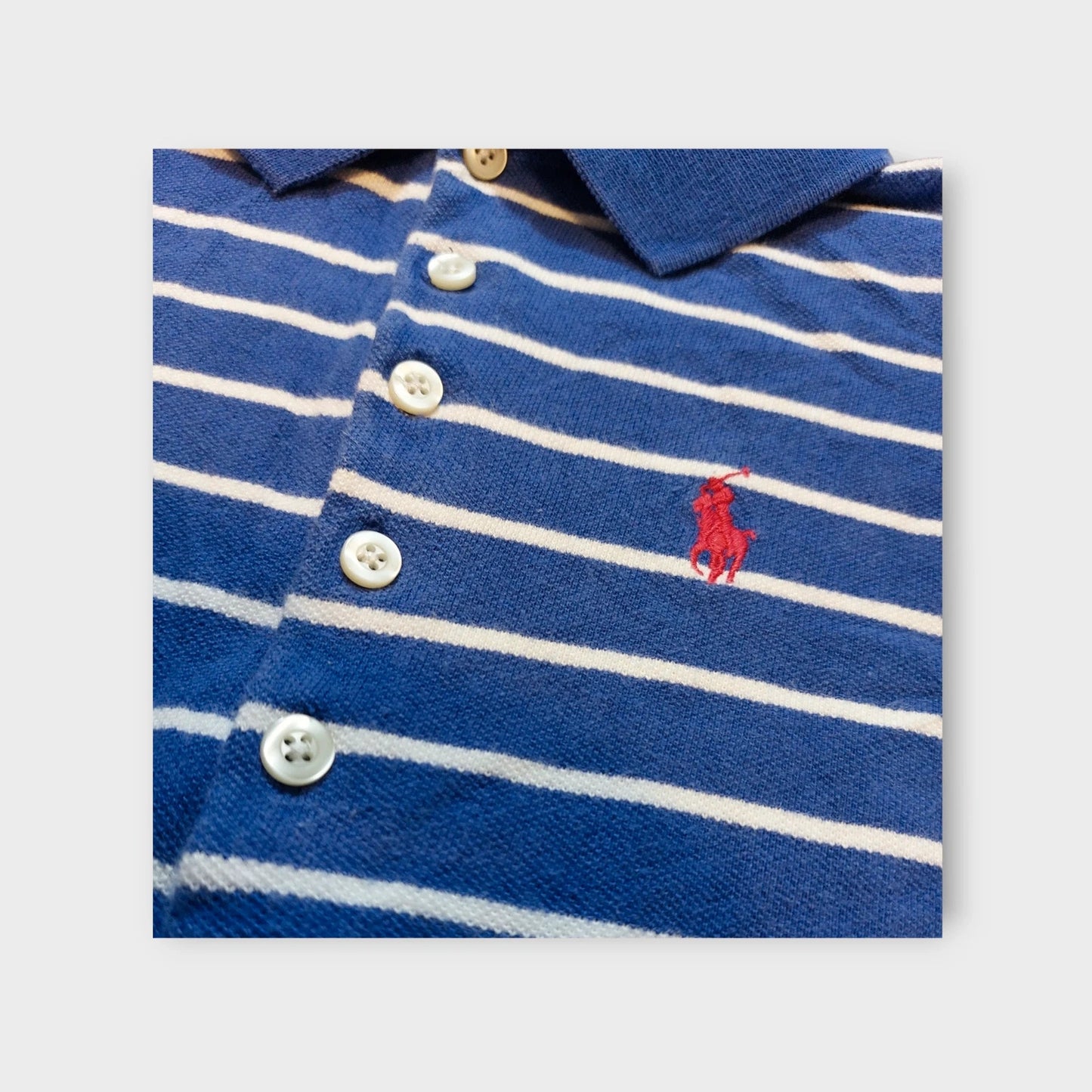 Polo Ralph Lauren size S blue white striped