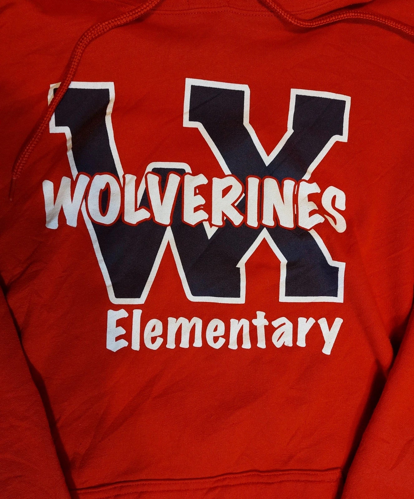 H3 Wolverines Elementry hoodie XL red