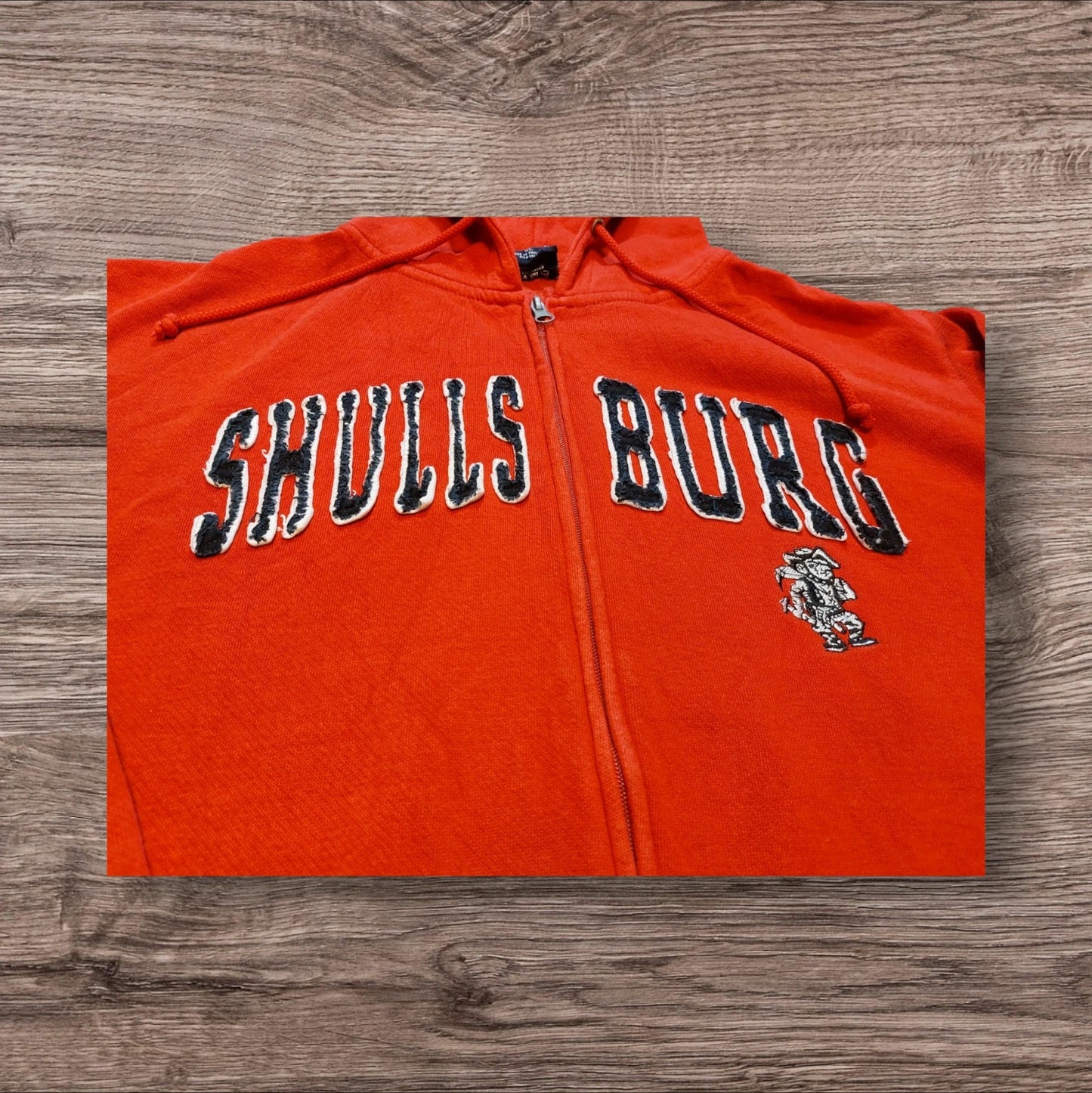 H1 Shull Bulls college hoodie XL red