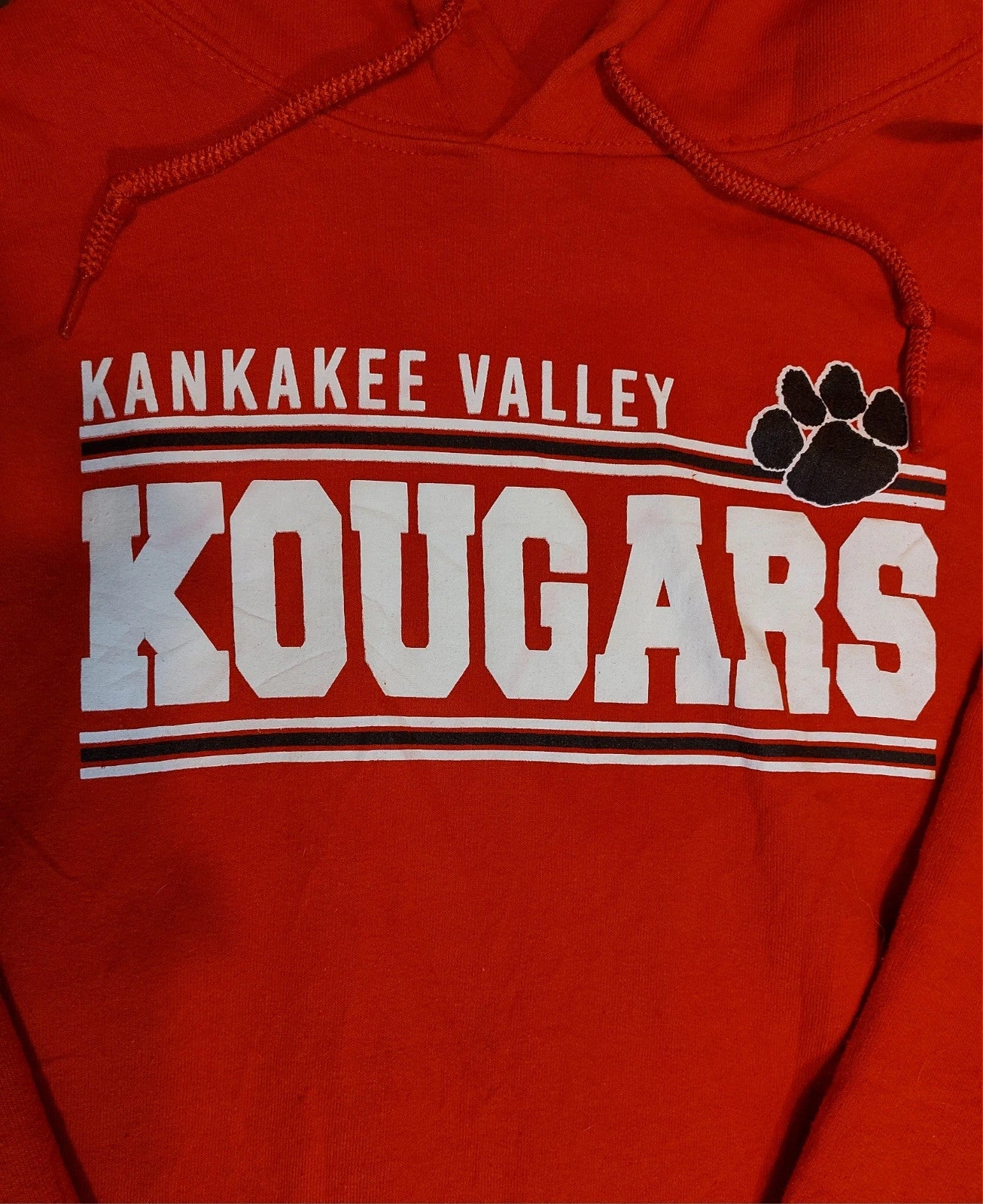 H4 Kankakee Valley Kougars college hoodie L red