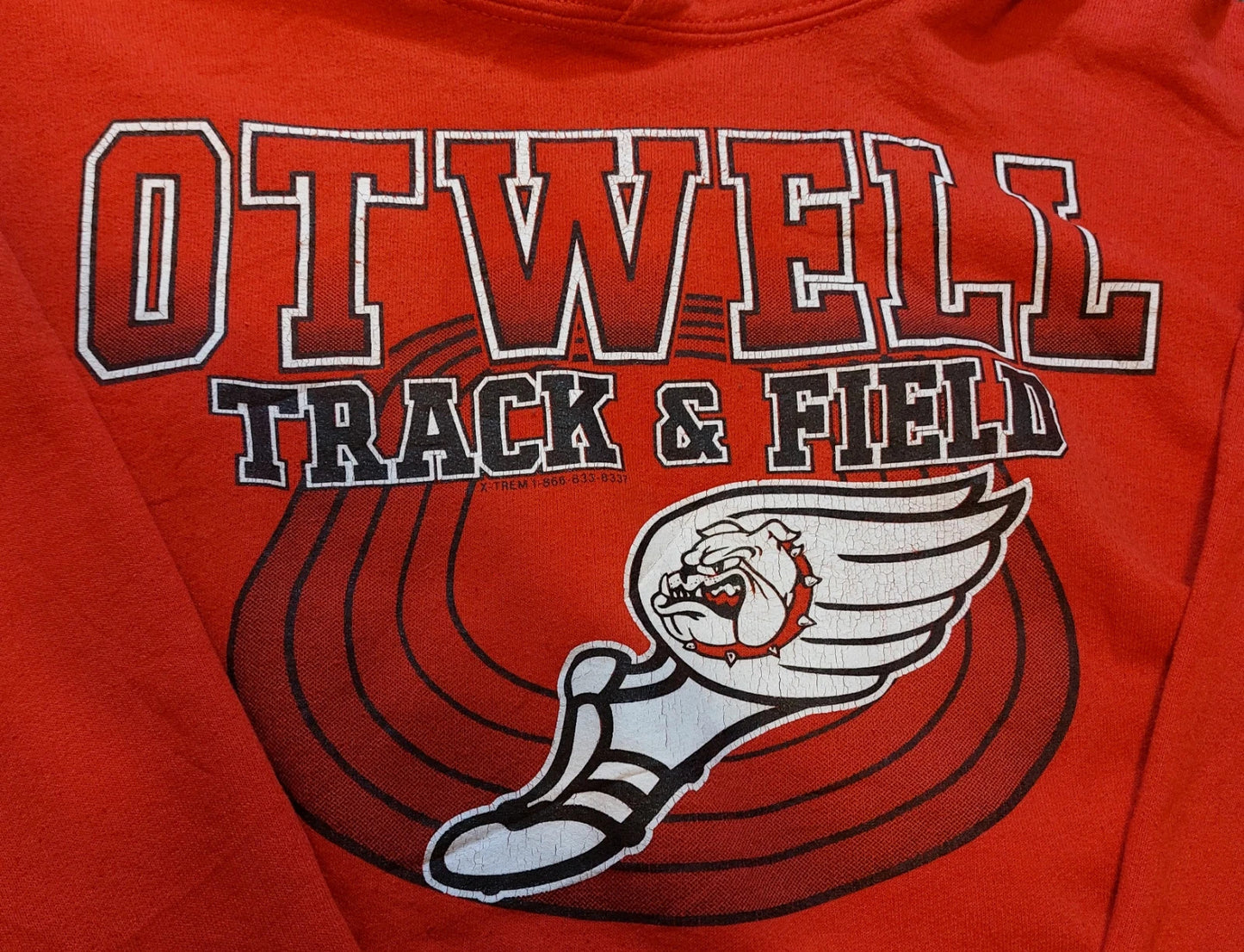 H6 Gildan/ Ottwell Track & Field hoodie S red