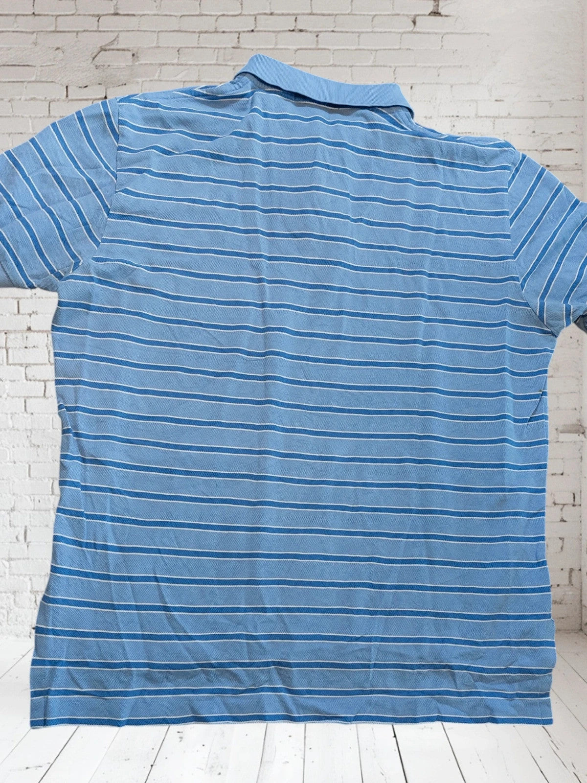 P44 Polo Ralph Lauren L blue stripes