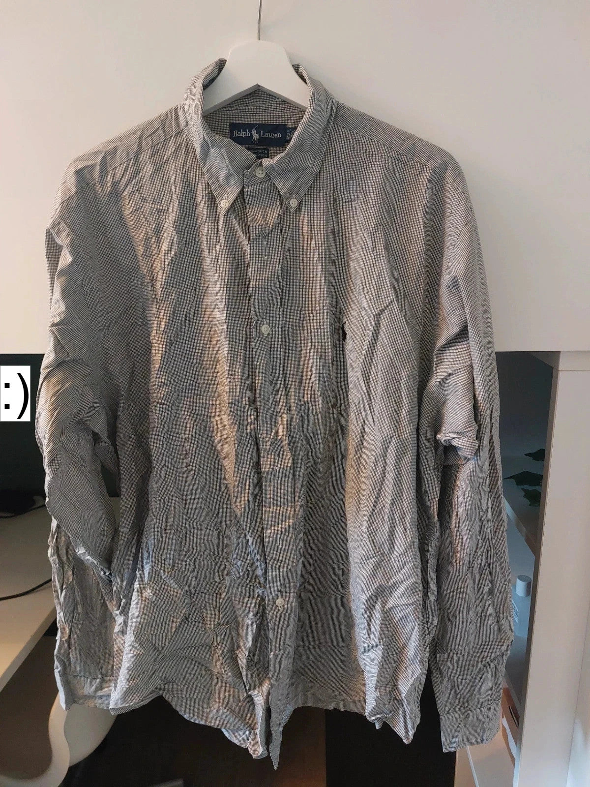 Ralph Lauren overhemd maat 16,5 (L) geruit