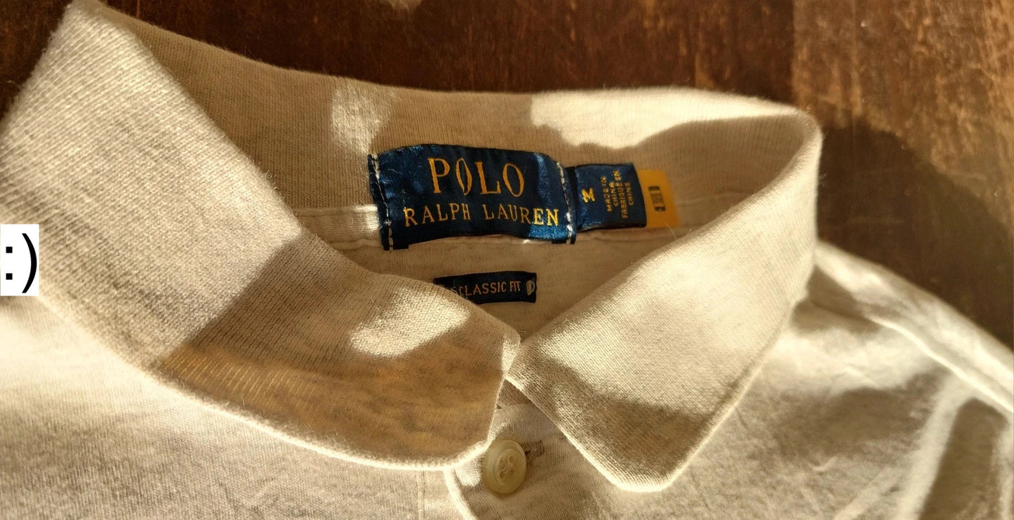 Polo Ralph Lauren size M cream white