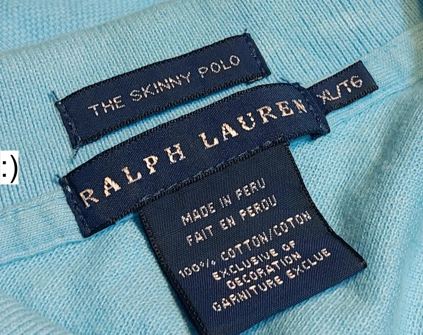 Polo Ralph Lauren maat XL turquoise