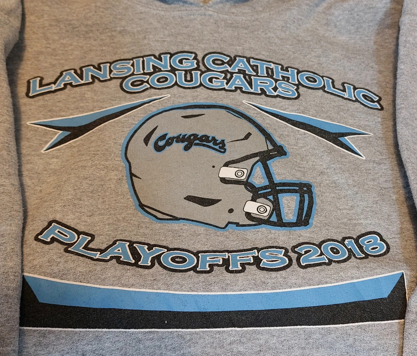 H12 Gildan/ Lansing Catholic Cougars S grey