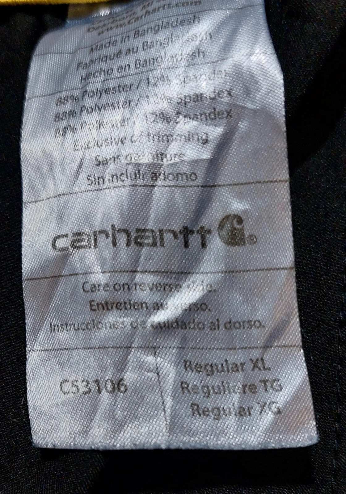 Carhartt trousers XL black B357