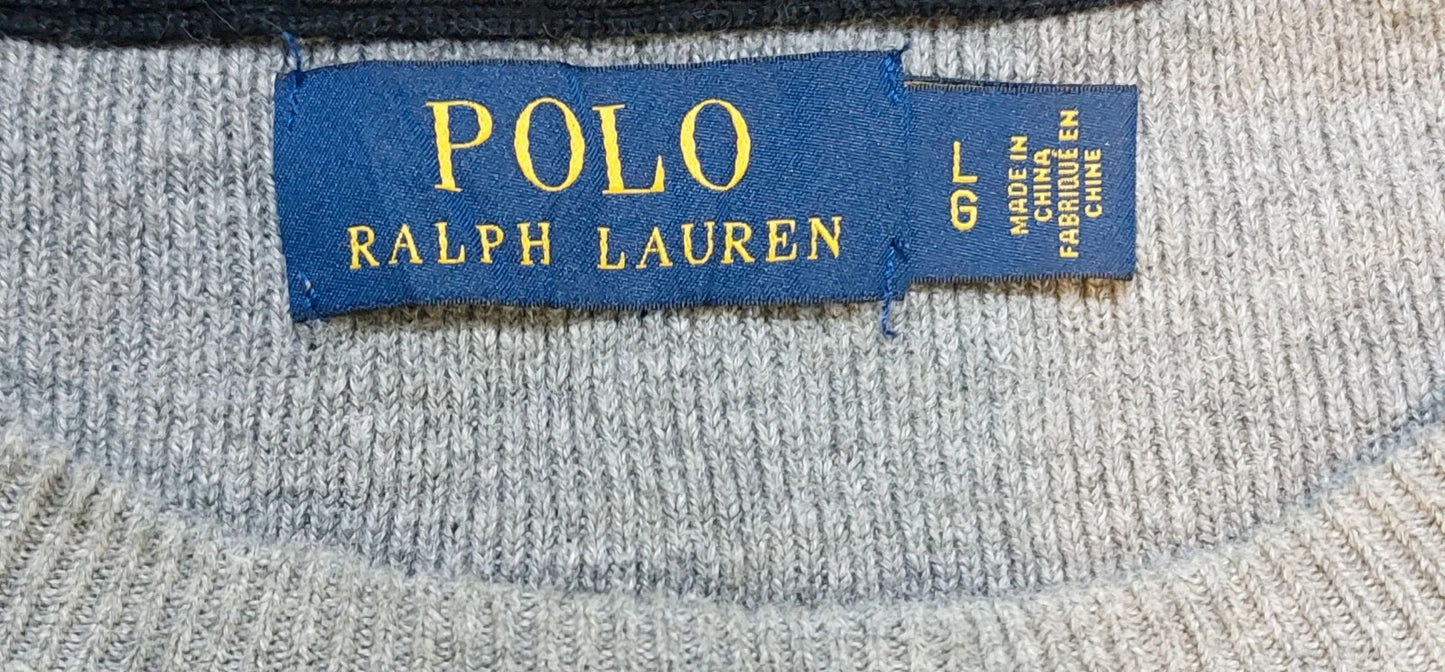 SW4 Polo Ralph Lauren sweater L grey 1976 Athl. Dept.