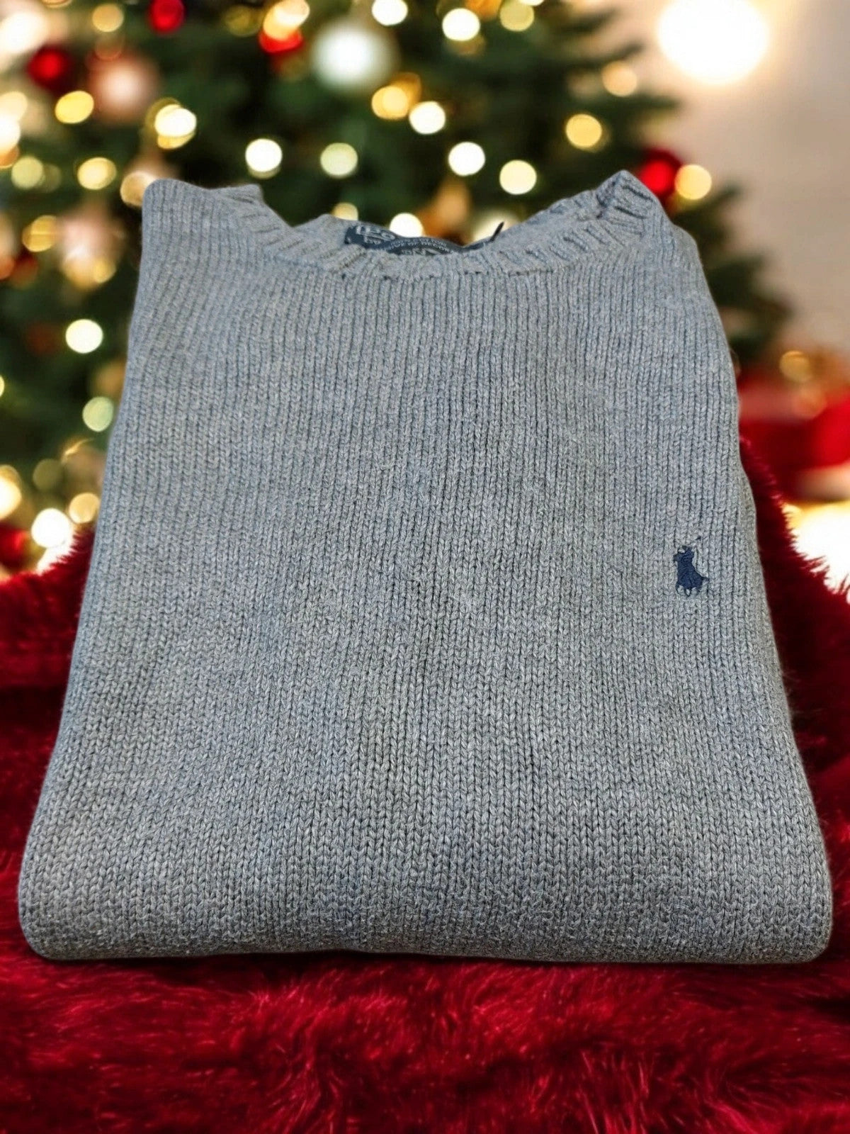 SW10 Polo Ralph Lauren knit sweater M grey