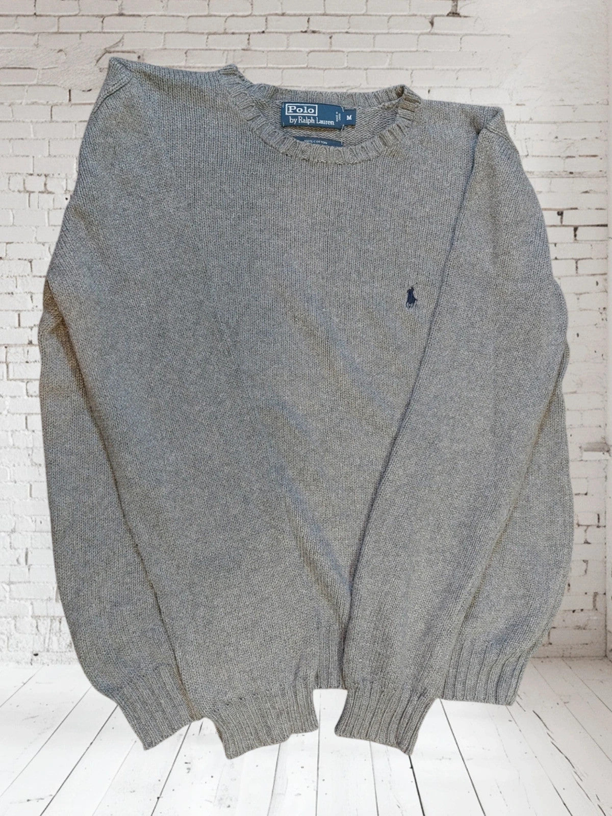 SW10 Polo Ralph Lauren knit sweater M grey