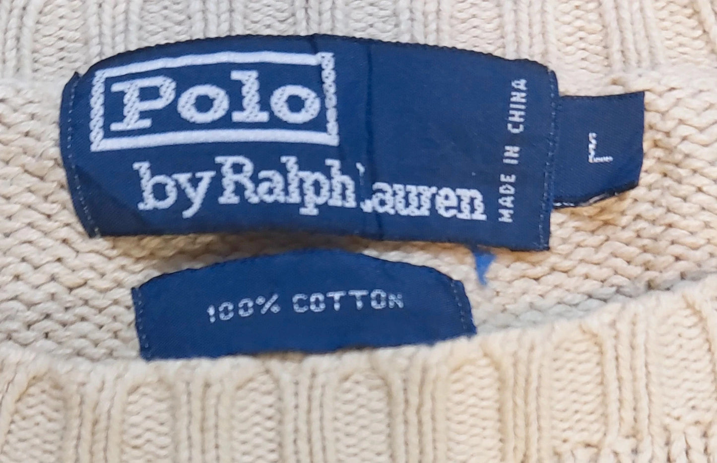 SW12 Polo Ralph Lauren sweater L creme, beige