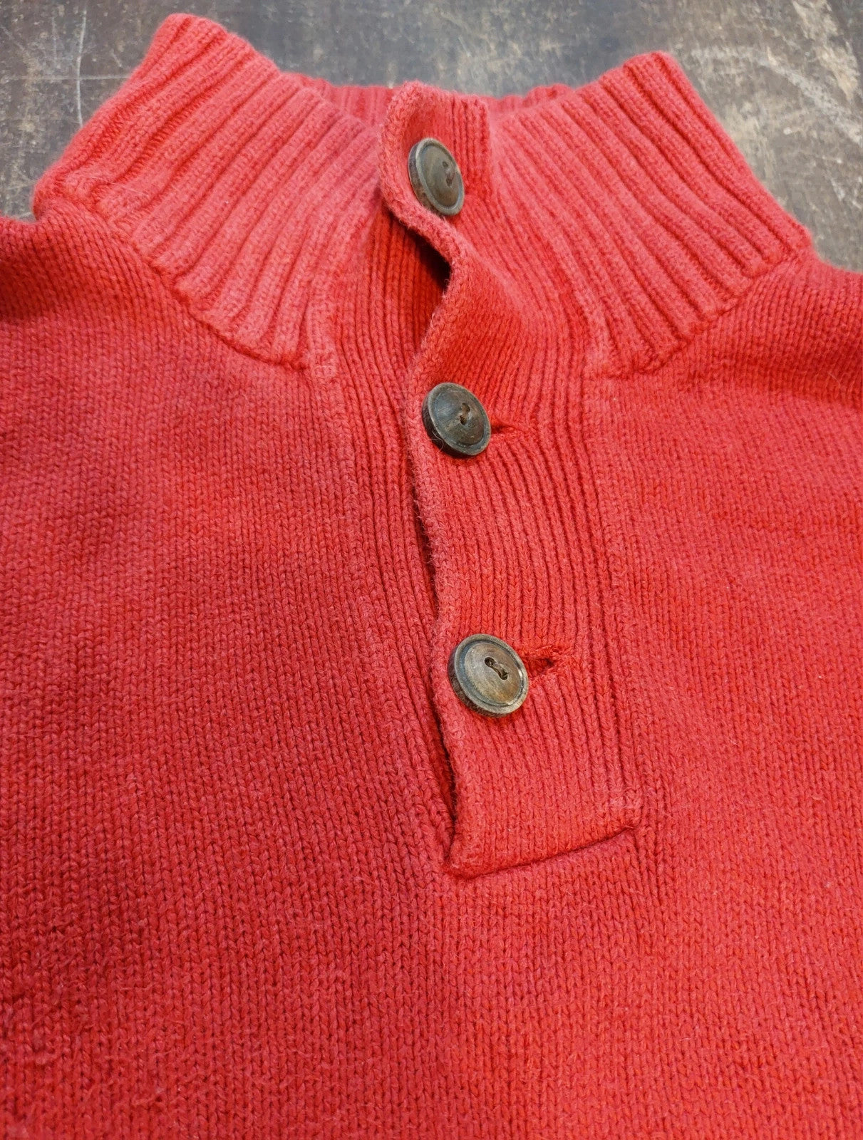 SW14 Polo Ralph Lauren sweater buttons M red