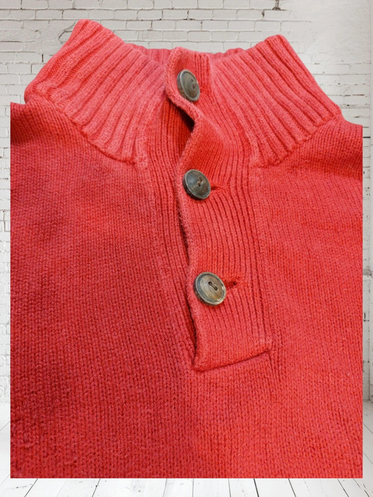 SW14 Polo Ralph Lauren sweater buttons M red