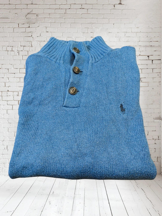 SW15 Polo Ralph Lauren sweater buttons S blue