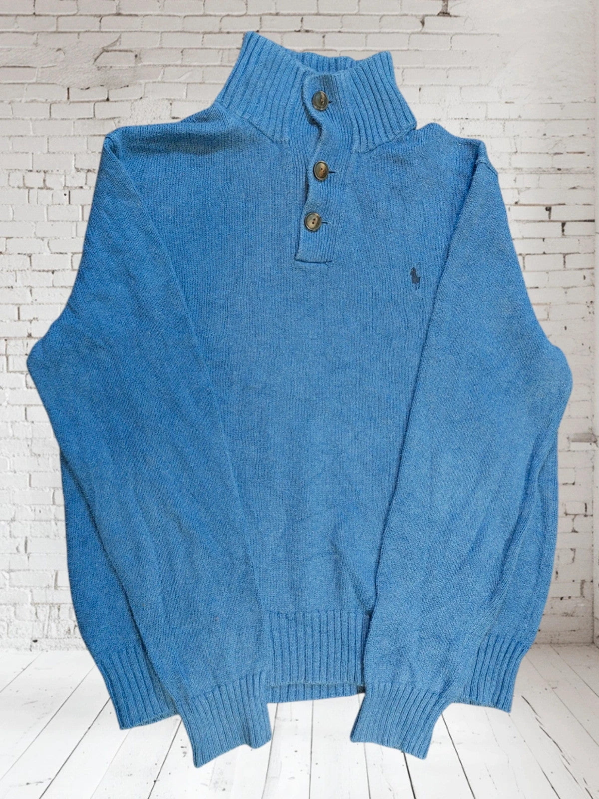 SW15 Polo Ralph Lauren sweater buttons S blue