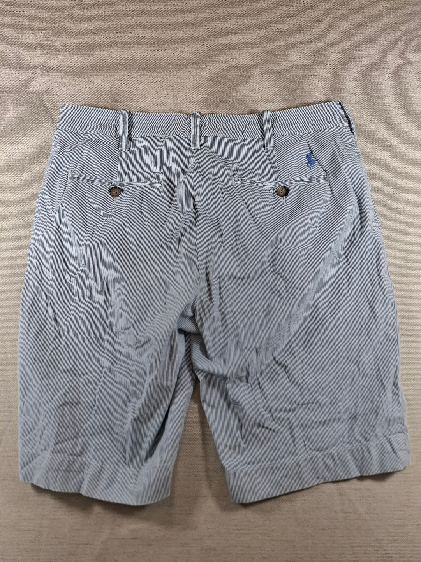001179 Polo Ralph Lauren Shorts size 6 Blue/ White striped