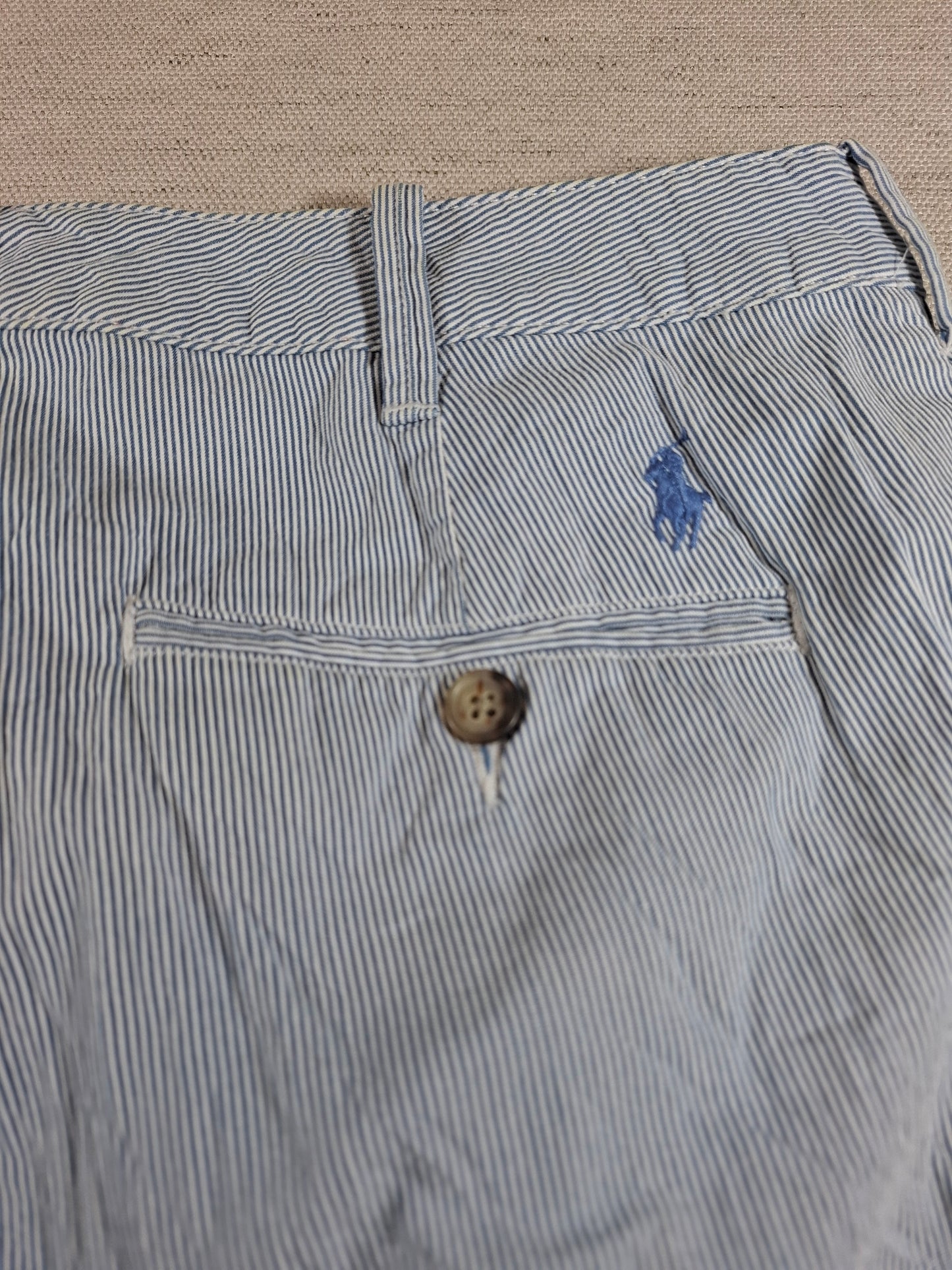 001179 Polo Ralph Lauren Shorts size 6 Blue/ White striped