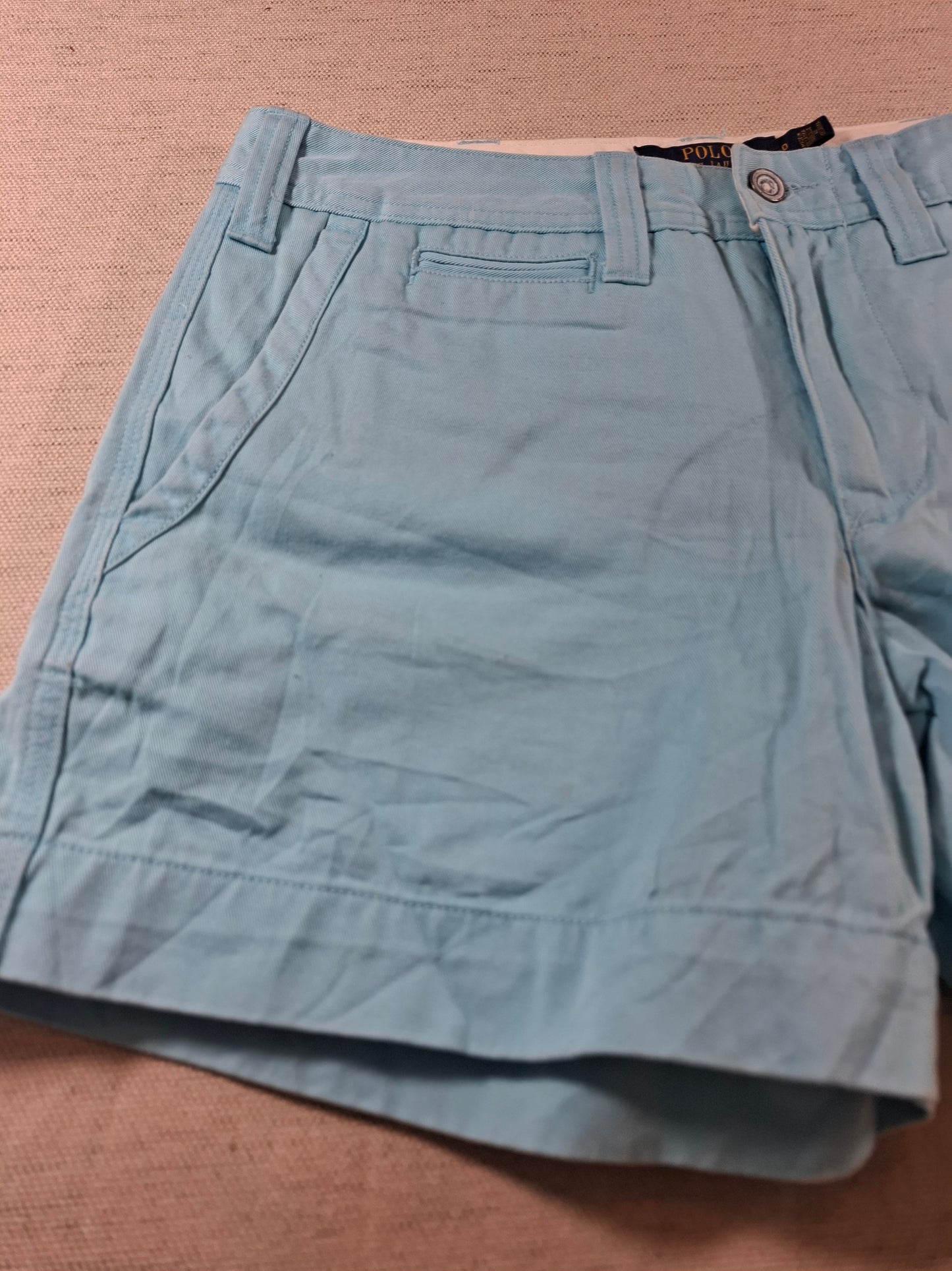 001182 Polo Ralph Lauren Shorts size 0 Aqua