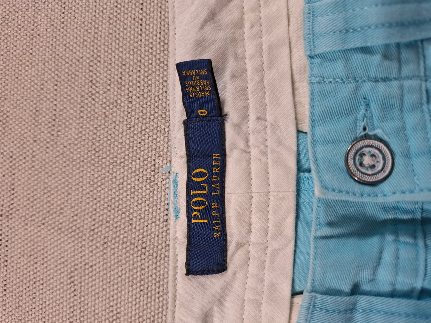 001182 Polo Ralph Lauren Shorts size 0 Aqua